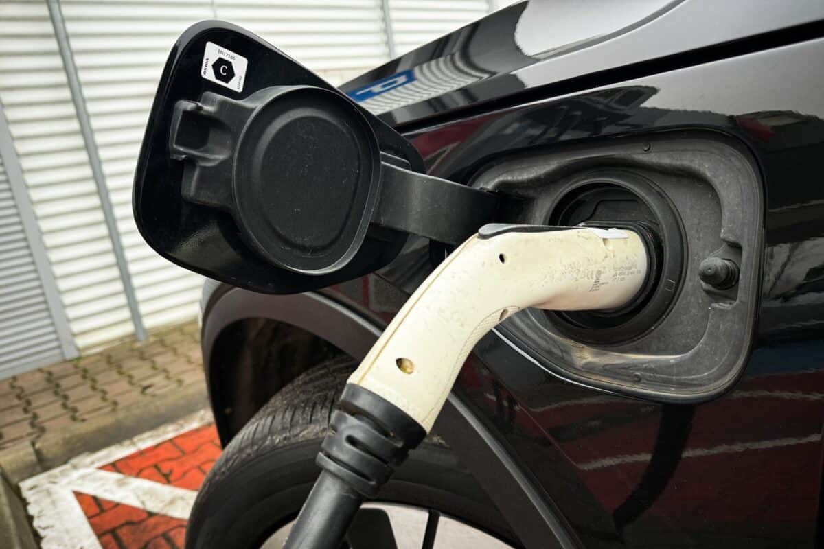 Hybrid Car Charging Photo Illustrations