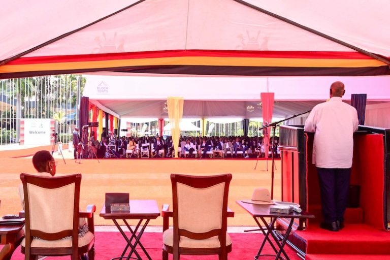 202509Museveni-and-wife-at-UDB-Summit