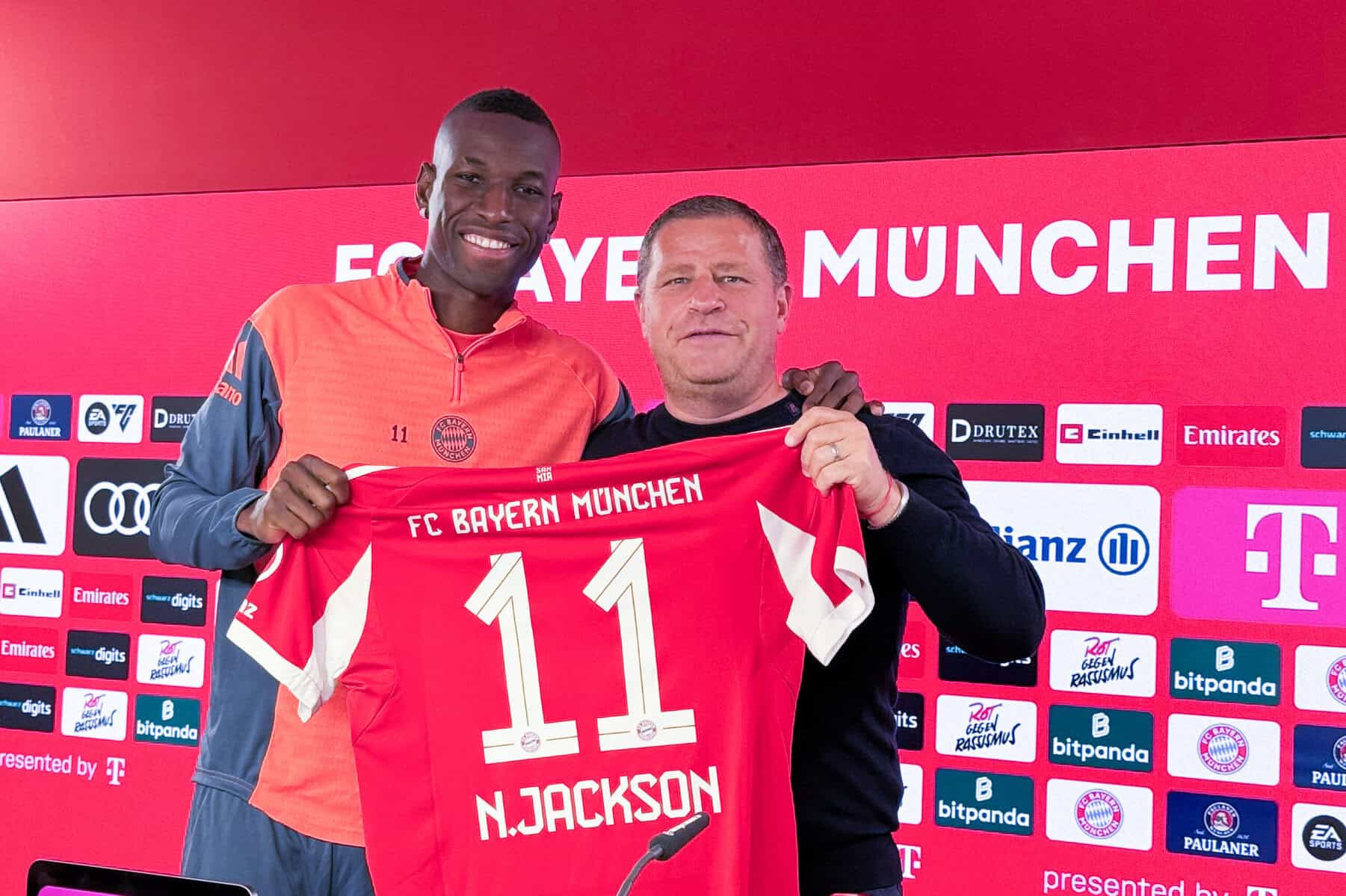 Soccer: Introduction of new signing Nicolas Jackson