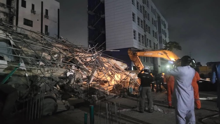 202509One-Dead-Several-Rescued-as-Four-Storey-Building-Collapses-in-Yaba-Lagos