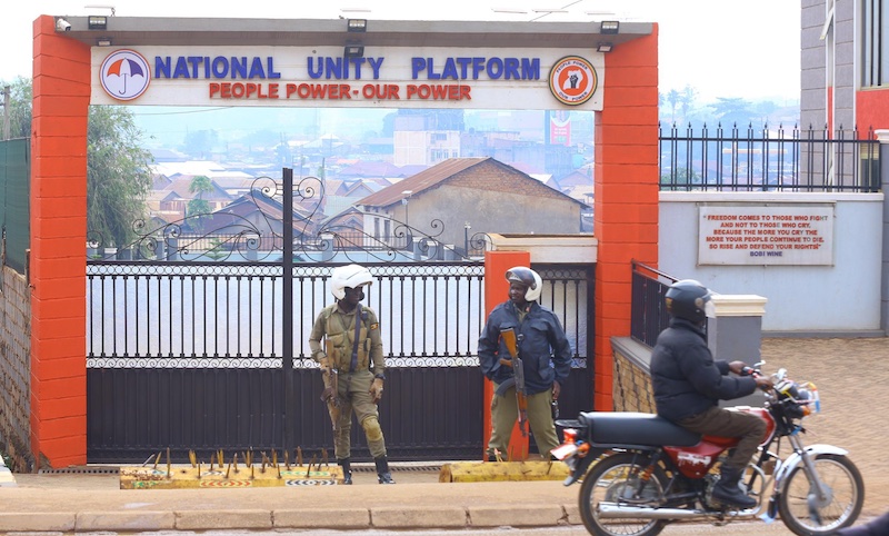 202509Security-officers-at-NUP-headquarters