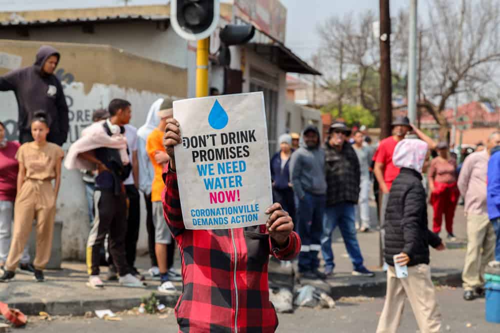 Coronationville Residents Protest Against Water Shortages