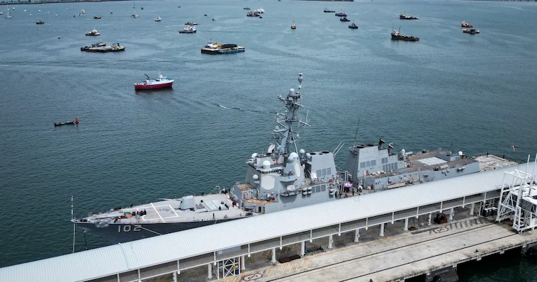 202509US-Strike-Destroys-Venezuelan-Vessel-Killing-11-In-Caribbean-Anti-Drug-Operation