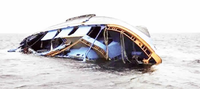 Capsized-boat