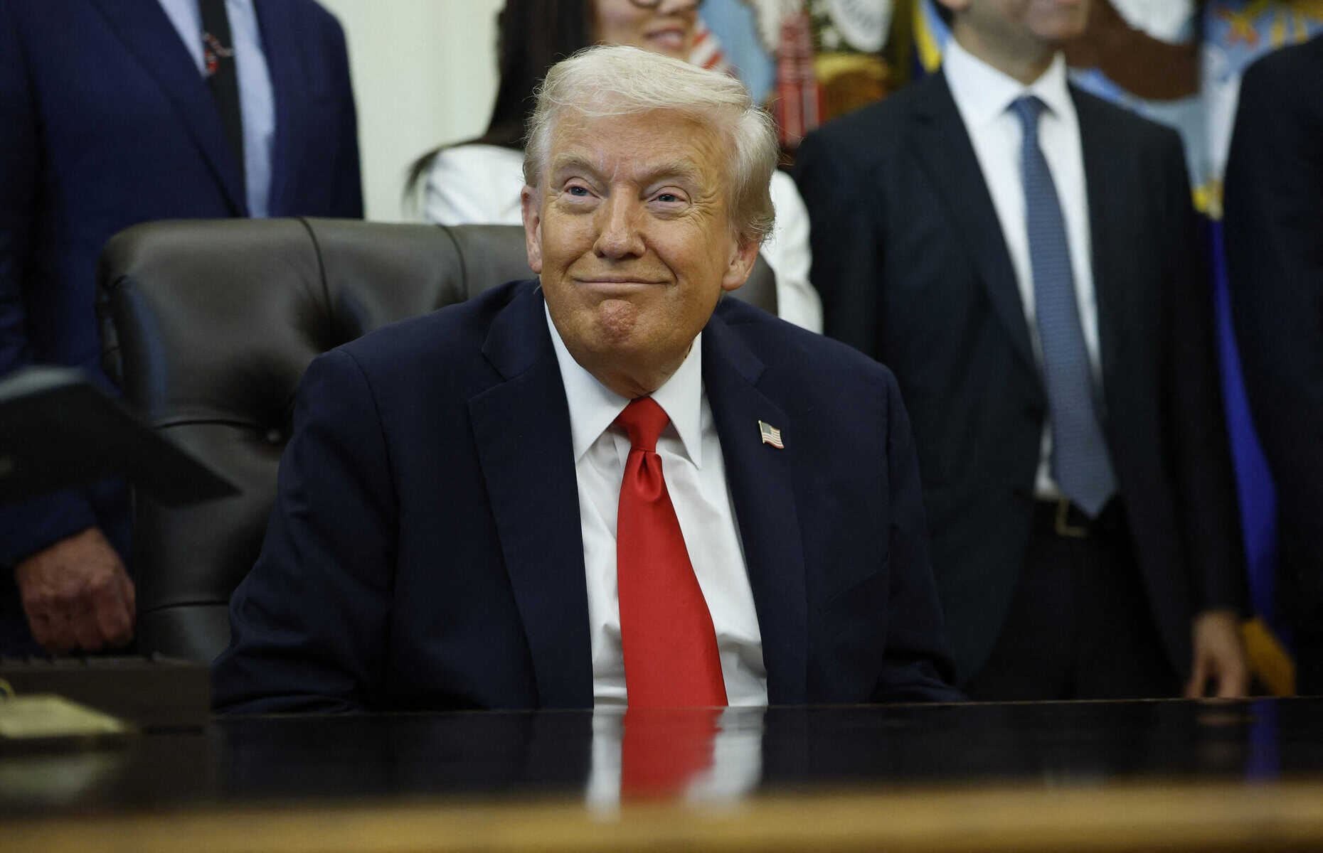 Trump Makes Announcement From White House's Oval Office