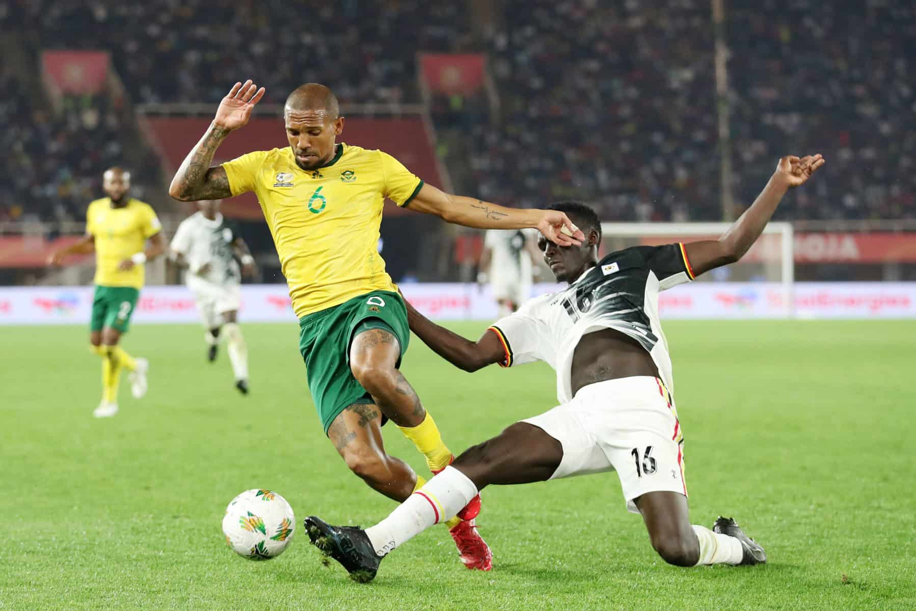 Football - 2024 African Nations Championship - South Africa v Uganda - Mandela National Stadium - Kampala - Uganda