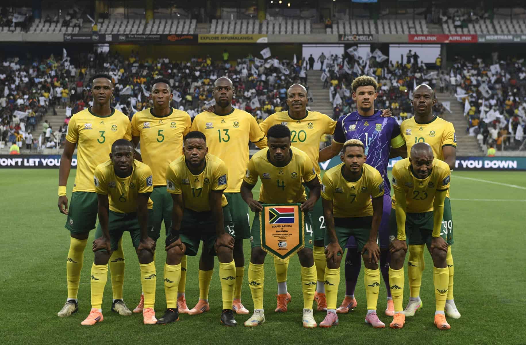 Football - FIFA World Cup Qualifiers 2026 - South Africa v Rwanda - Mbombela Stadium - Nelspruit - South Africa