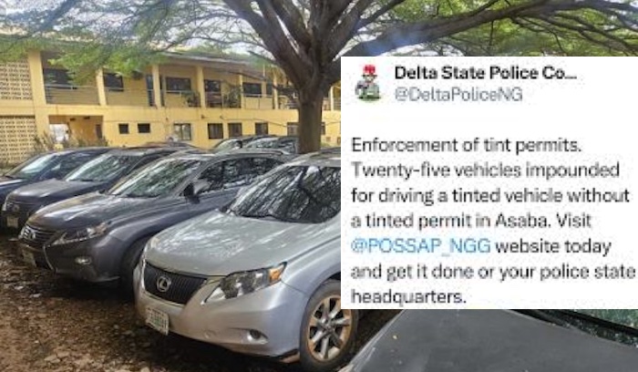 202510Delta-Police-Impound-25-Vehicles-in-Asaba-Over-Tinted-Glass-Permit-Violation