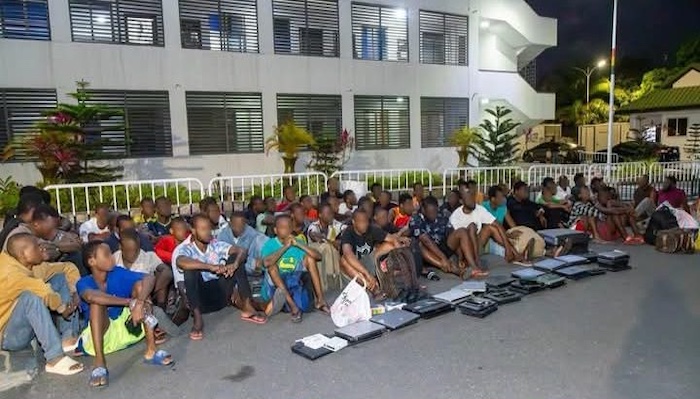 202510Ghana-Police-Rescue-57-Nigerians-From-Cybercrime-And-Human-Trafficking-Syndicate-In-Accra