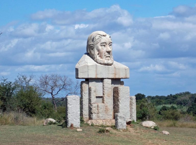 Founder Paul Kruger statue at Kruger Gate, Kruger National Park, South Africa