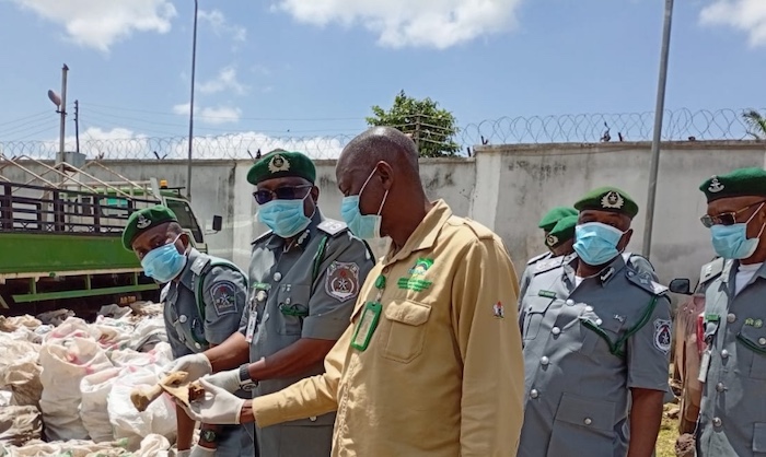 202510NESREA-Destroys-700-Sacks-Of-Donkey-Parts-in-Kaduna-To-Curb-Illegal-Trade