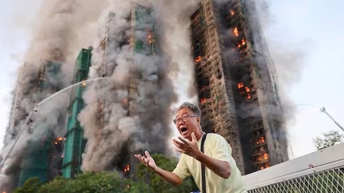202511At-Least-128-Dead-In-Hong-Kong-High-Rise-Fire-As-Police-Arrest-Construction-Executives