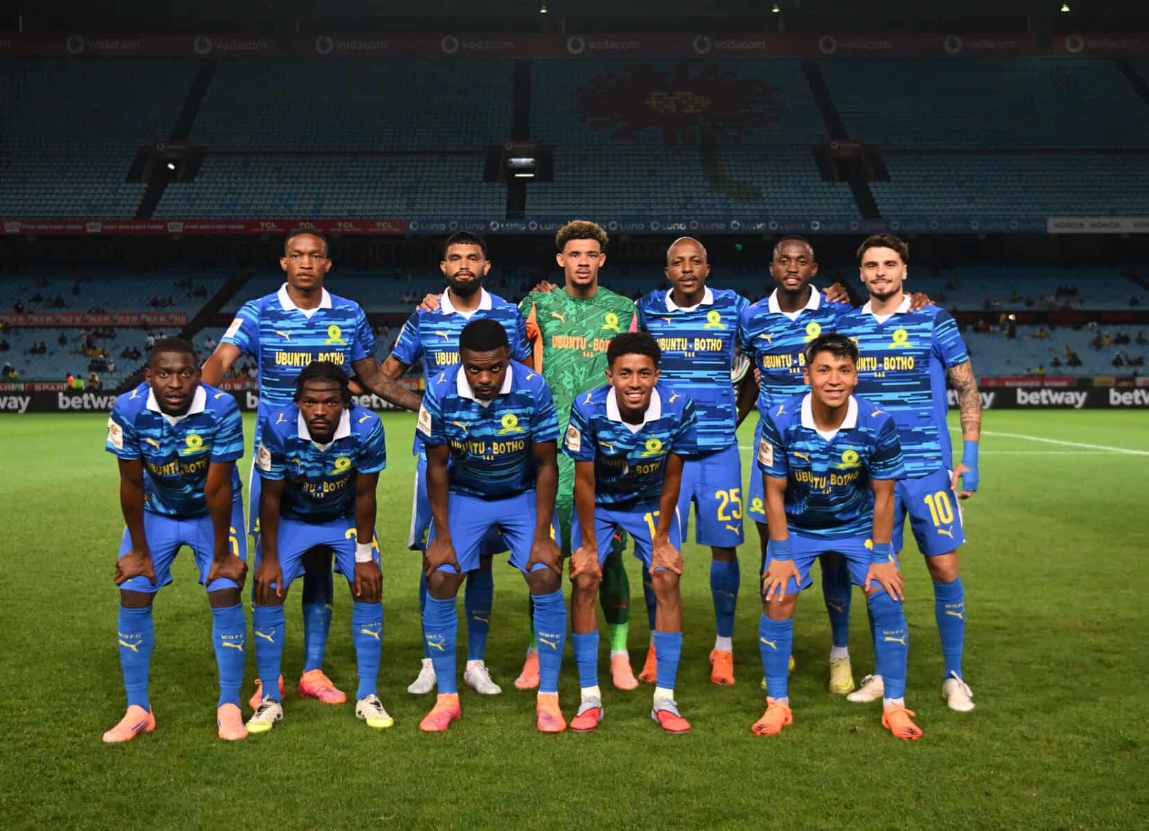 Football - Betway Premiership 2025/26 - Mamelodi Sundowns v TS Galaxy FC  - Loftus Versfeld Stadium