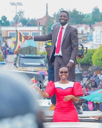 202511Bobi-Wine-and-wife-in-Ntungamo