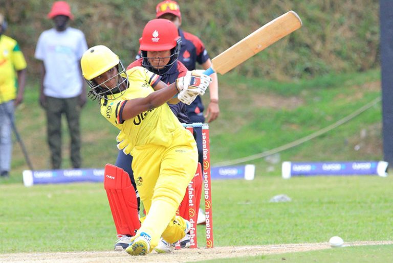 202511Victoria-Pearls-batter-Stephanie-Nampiima-strikes-the-ball-against-Canada-in-the-Victoria-T20-Series