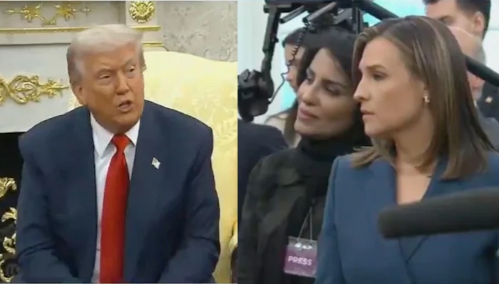 202511White-House-Defends-Trump-After-Calling-Female-Reporter-Piggy-During-Exchange-On-Epstein-Questions