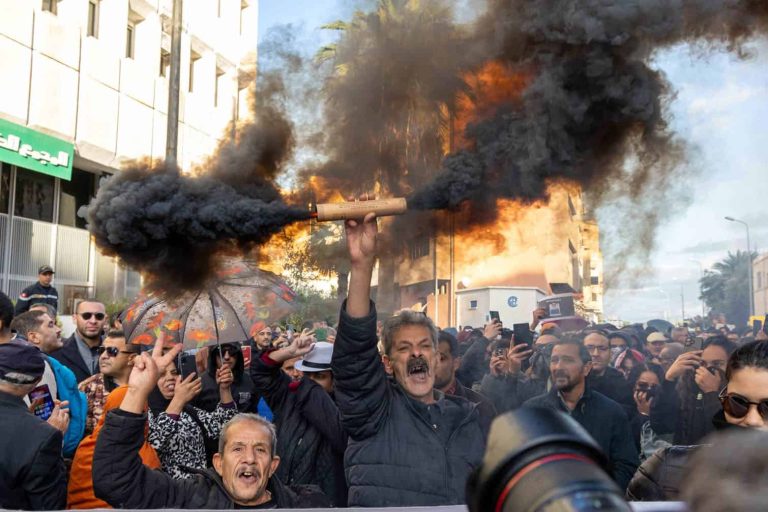 Protest against Tunisia's President Kais Saied in Tunis