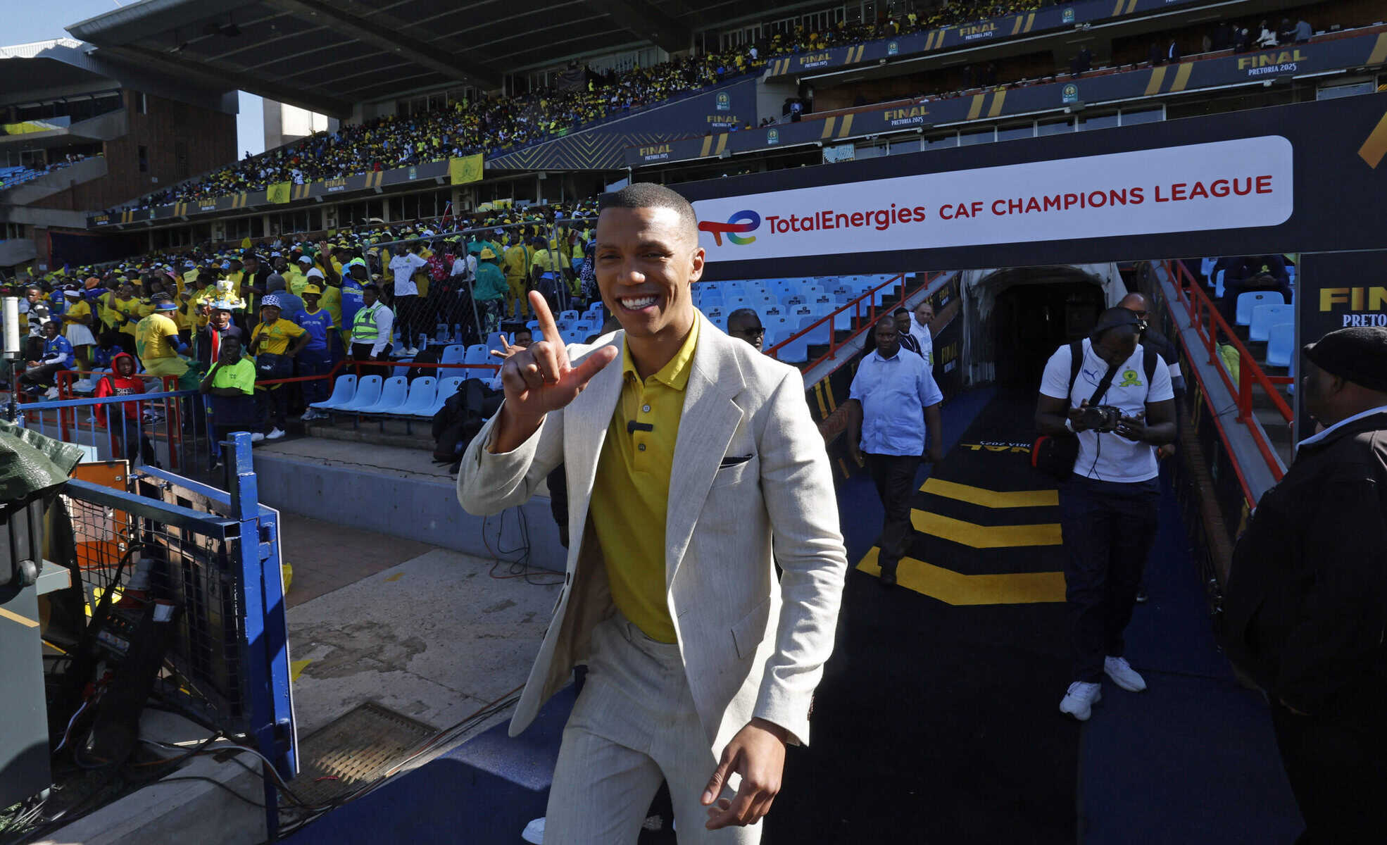 Football - CAF Champions League 2024/25 - Final - 1st Leg - Mamelodi Sundowns v Pyramids - Loftus Versfeld Stadium - Pretoria