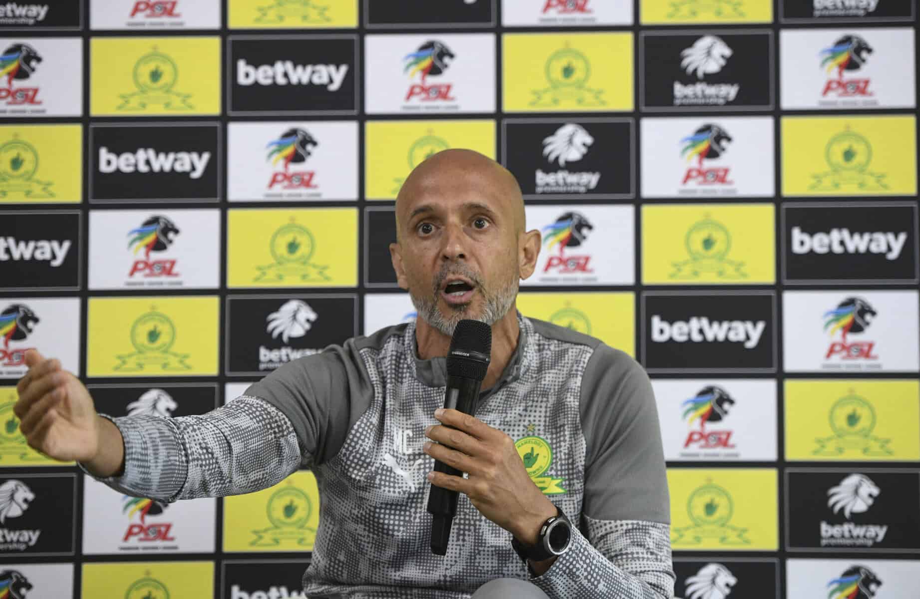 Football - Betway Premiership 2025/26 - Mamelodi Sundowns Press Conference - Chloorkop - Johannesburg