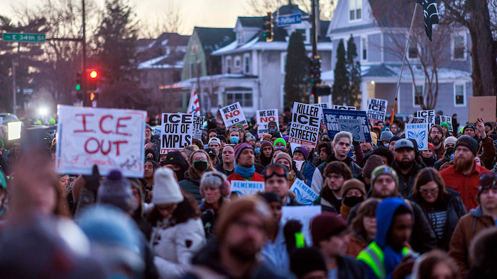 202601Protests-Erupt-In-Minneapolis-After-ICE-Agent-Fatally-Shoots-Woman