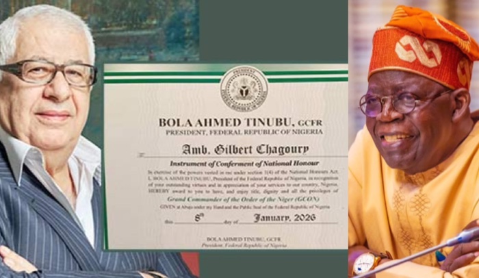 202601Tinubu-Awards-GCON-To-Industrialist-Gilbert-Chagoury-For-Economic-Contributions