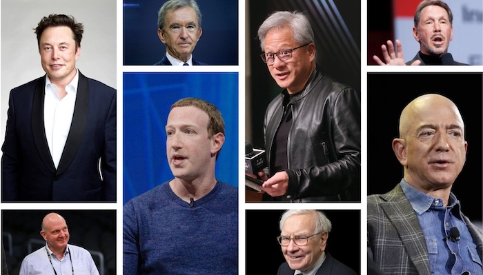 ie.com thumbnails - Top 10 Forbes Billionaires, as of January 2025