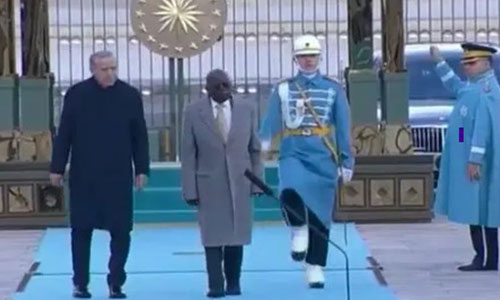 Tinubu-Stumbles-During-Ceremonial-Reception-In-Turkiye-Amid-Bilateral-Visit