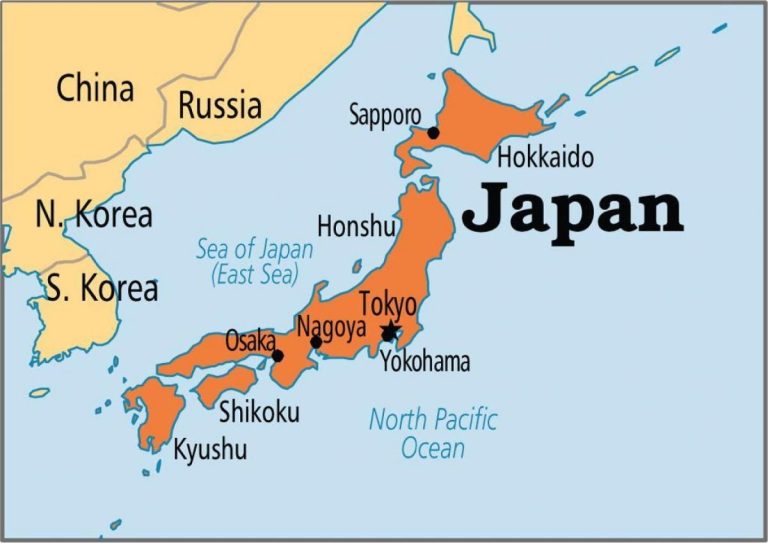 map-japan-surrounding-countries