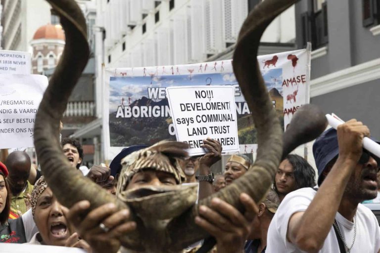 Various Groups Protest Planned City of Cape Town's Land Auction