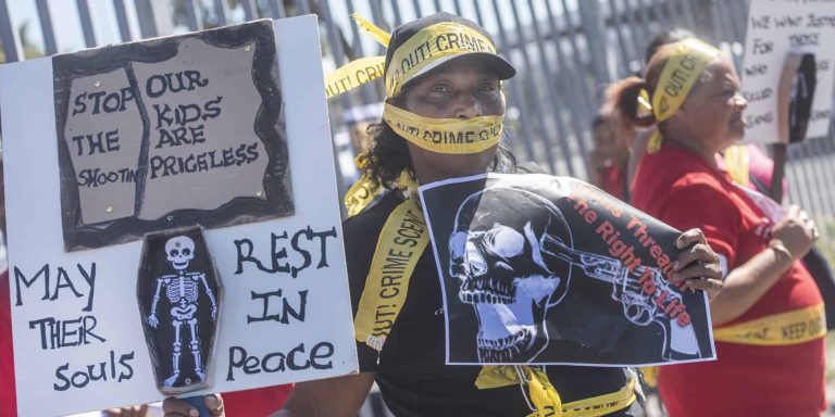Cape Flats Safety Forum Protests Against Guns in Mitchells Plain