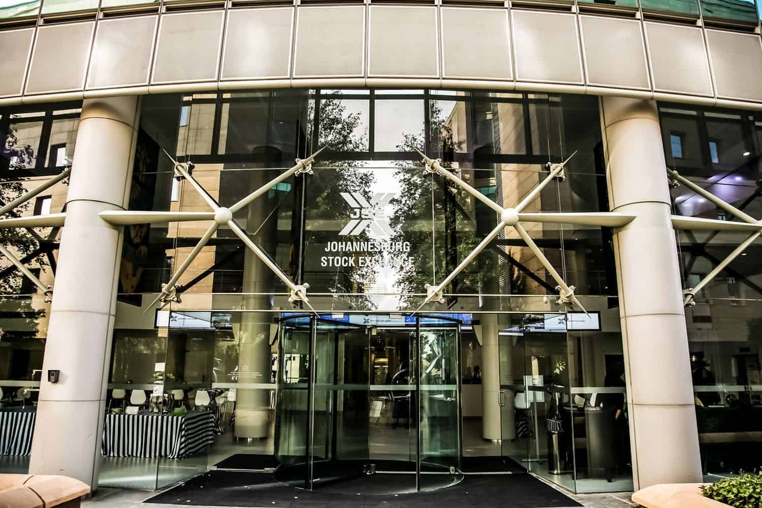 Exterior entrance to the JSE - Johannesburg stock exchange building in Sandton CBD
