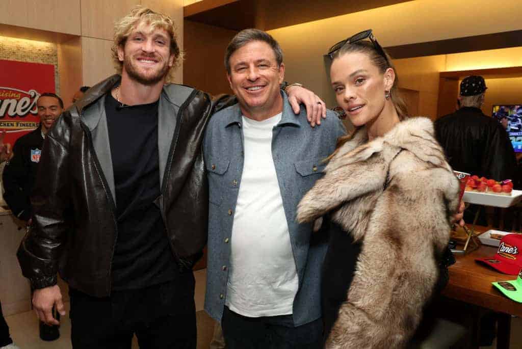 Raising Cane's owner and founder Todd Graves hosts celebrity friends for Super Bowl LX at Levi Stadium in Santa Clara