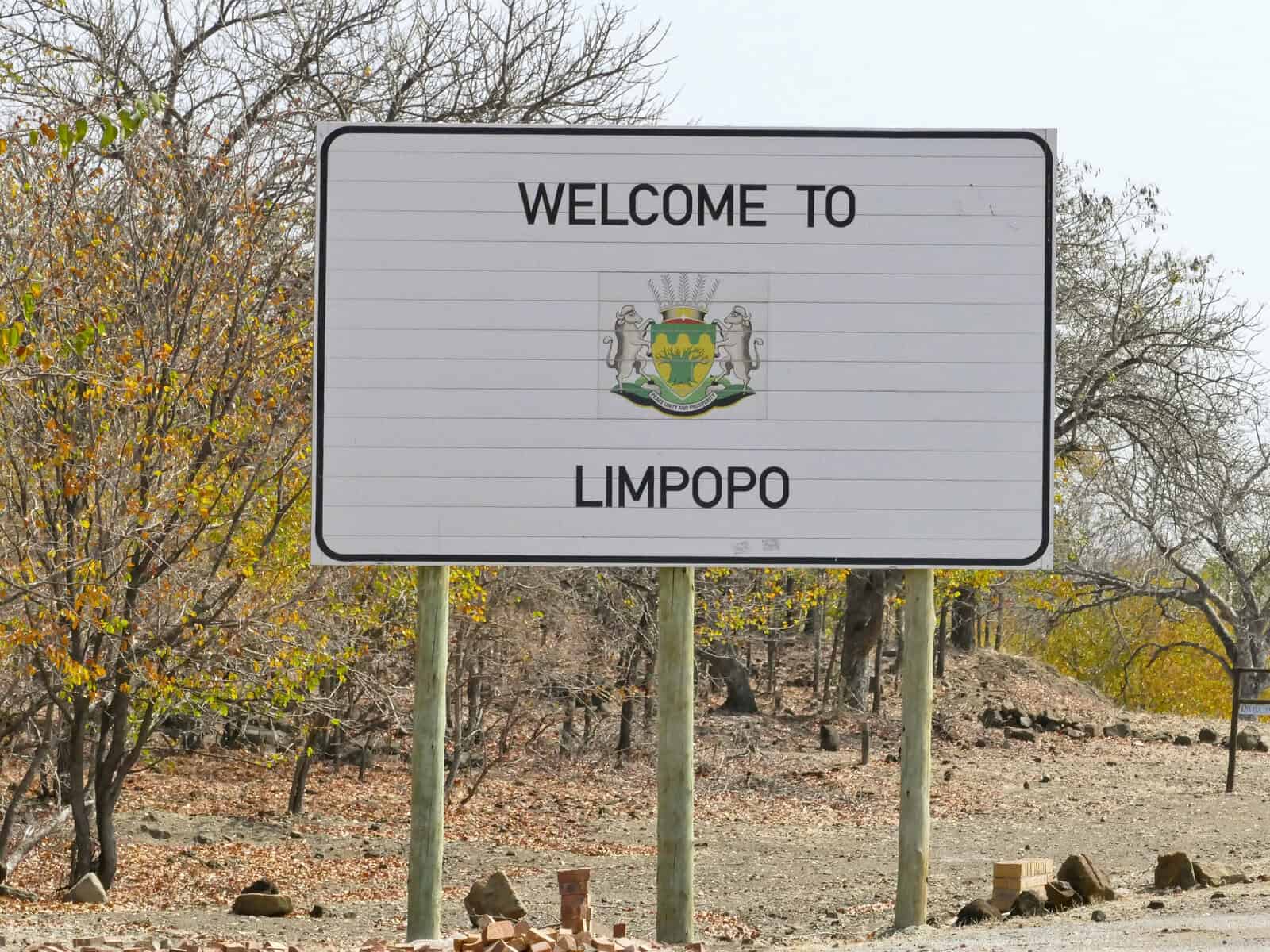 Limpopo sign - travel destination in South Africa