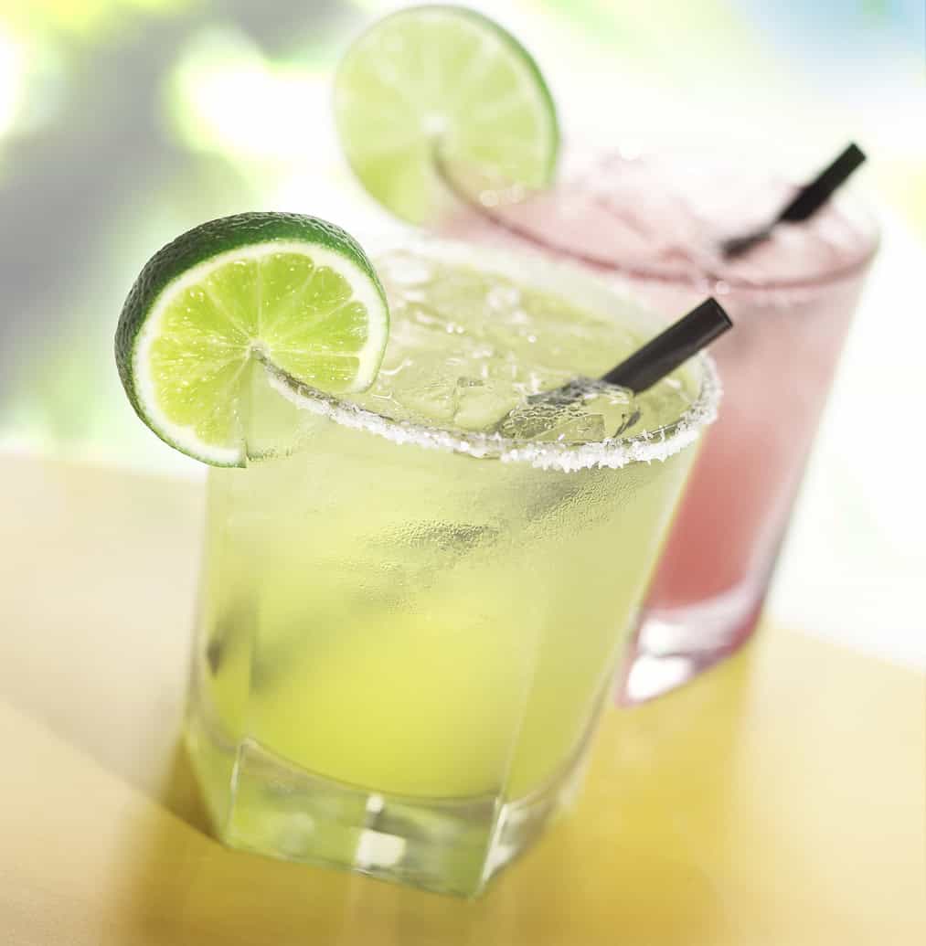Margaritas with lime