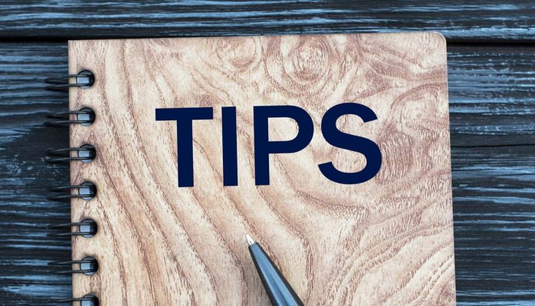 TIPS - word on a beautiful dark background with cactus