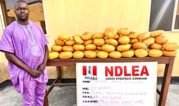 202603Olalekan-NDLEA-arrests-former-Lagos-councillor-uncovers-drugs-hidden-in-baby-diapers-and-intercepts-suspected-IED-components