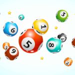 Realistic Detailed 3d Lotto Ball Concept Card Background. Vector