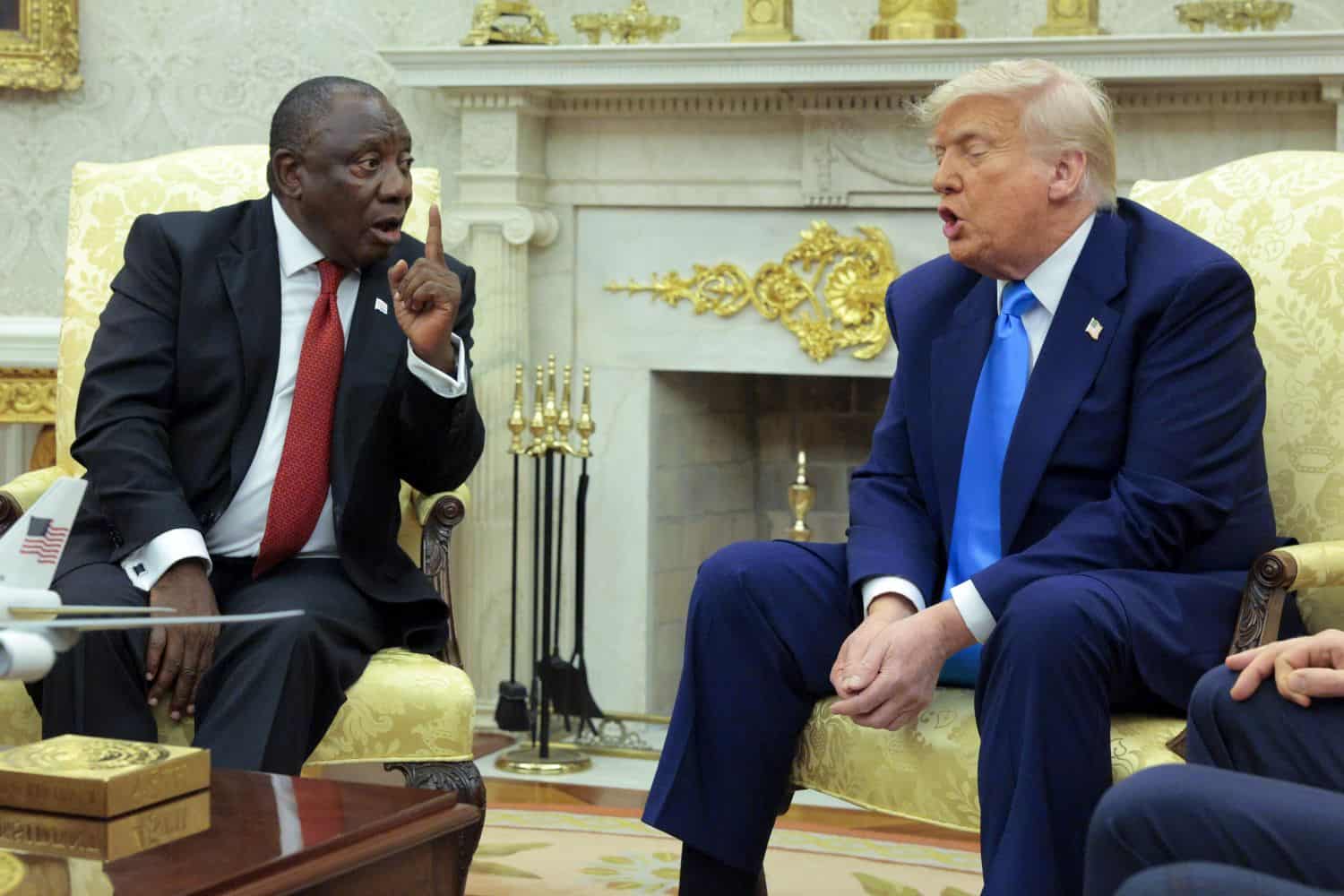 President Trump Meets With South African President Cyril Ramaphosa At The White House