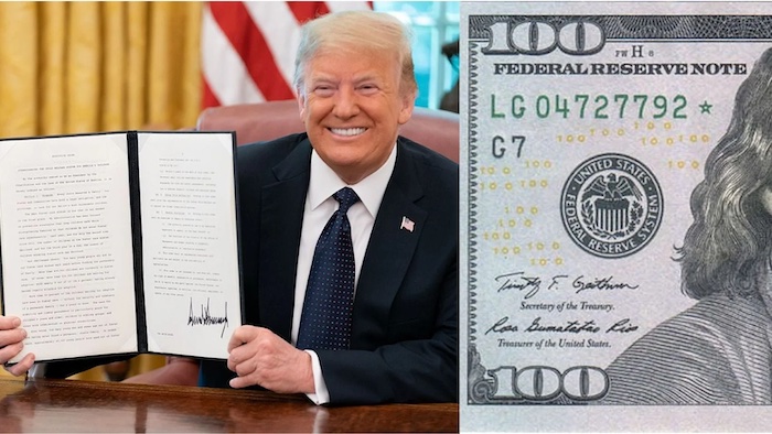 202603US-Treasury-Approves-Trump-Signature-On-Dollar-Bills-In-Historic-First-For-Sitting-President