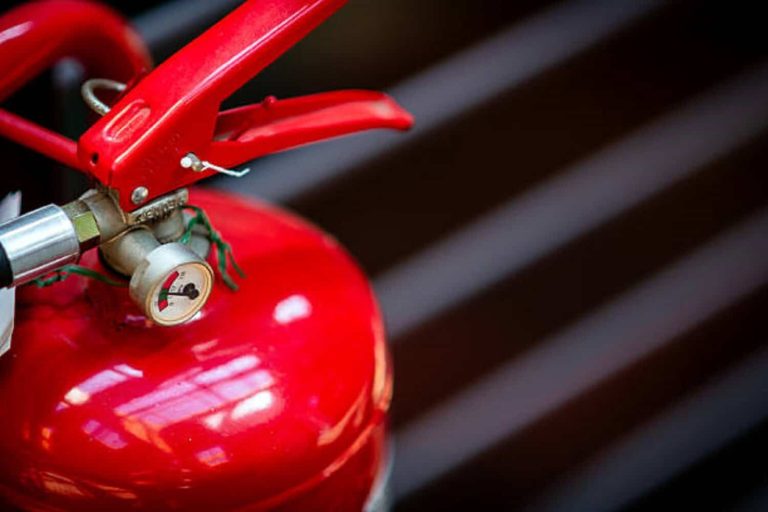 Fire extinguisher detail