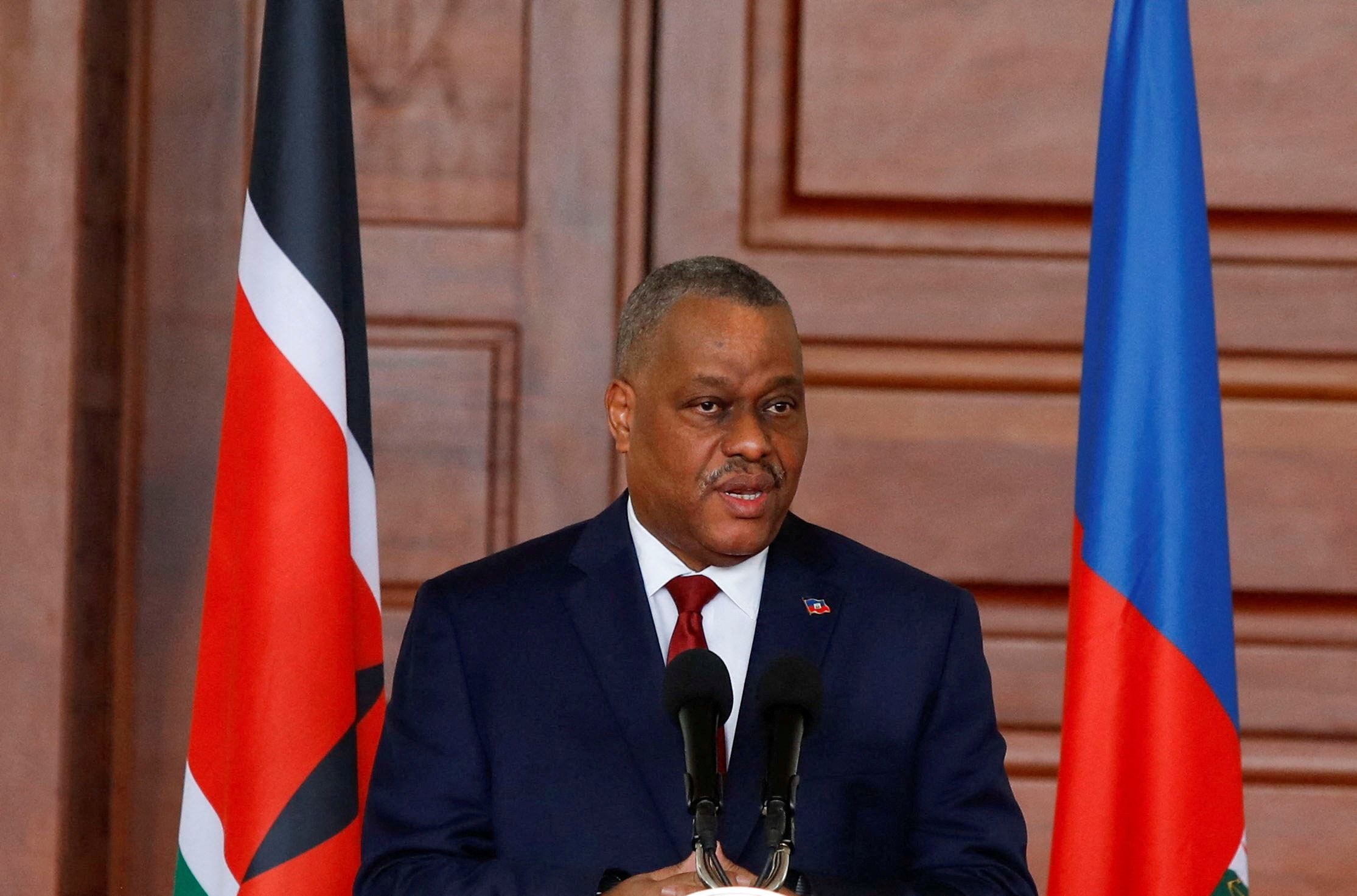 FILE PHOTO: Haitian Prime Minister Garry Conille visits Kenya