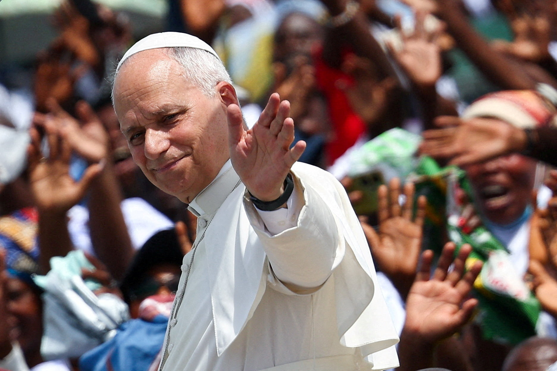FILE PHOTO: Pope Leo XIV visits Angola