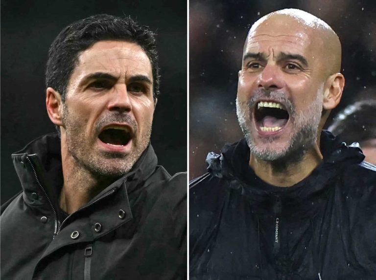 FBL-ENG-LCUP-ARSENAL-MAN CITY-GUARDIOLA-ARTETA