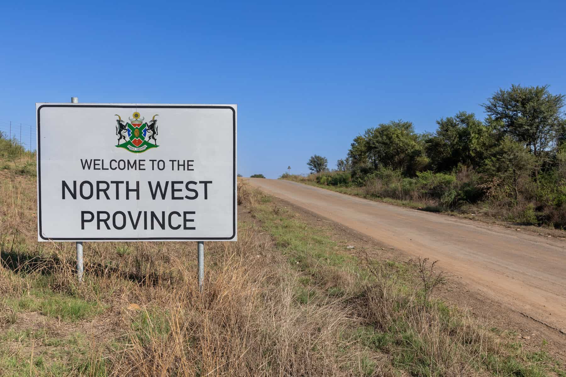 North West Province sign