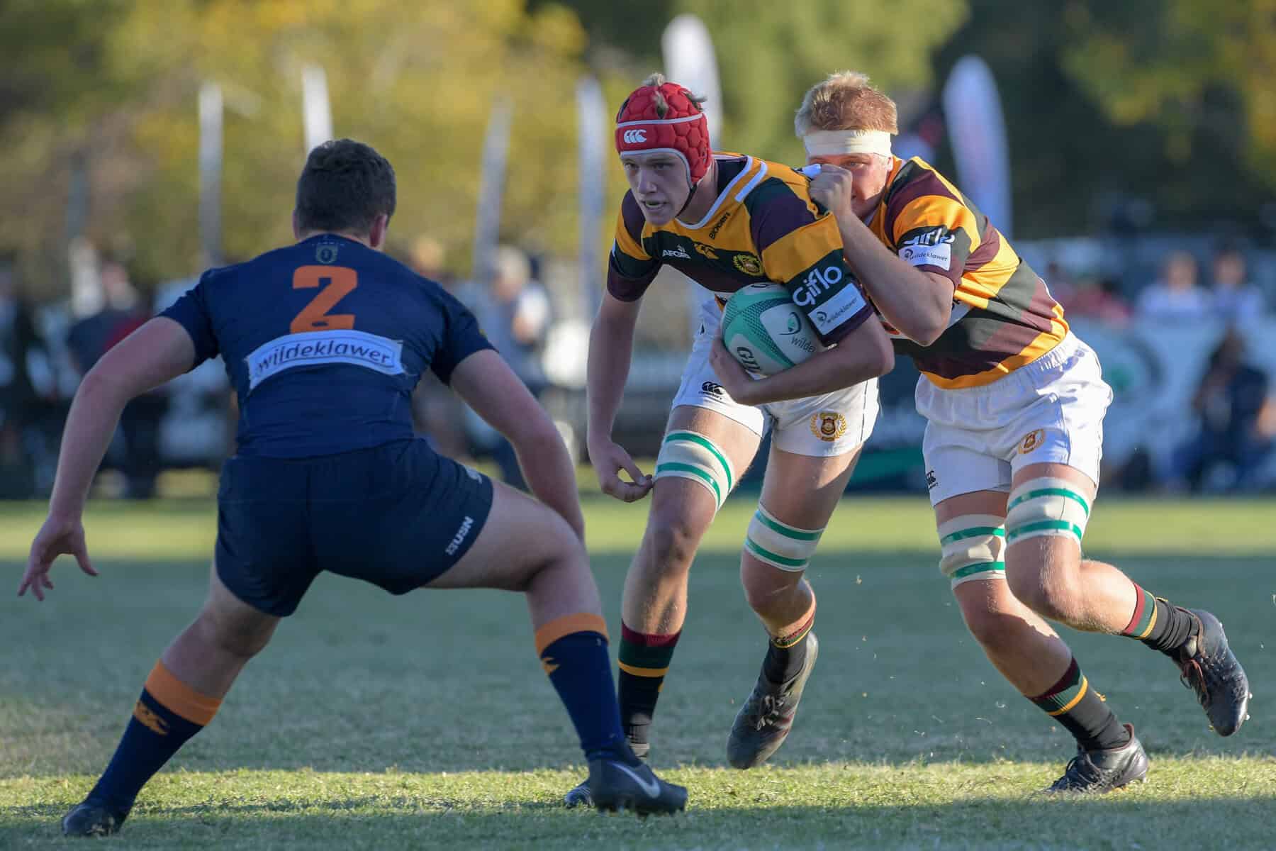 KIMBERLEY, SOUTH AFRICA - MAY 04: GREY VS PAARL GIM. during day 3 of the 11th Wildeklawer Schools Rugby on May 4, 2019 in Kimberley, South Africa. (Photo by Louis Botha/Gallo Images)