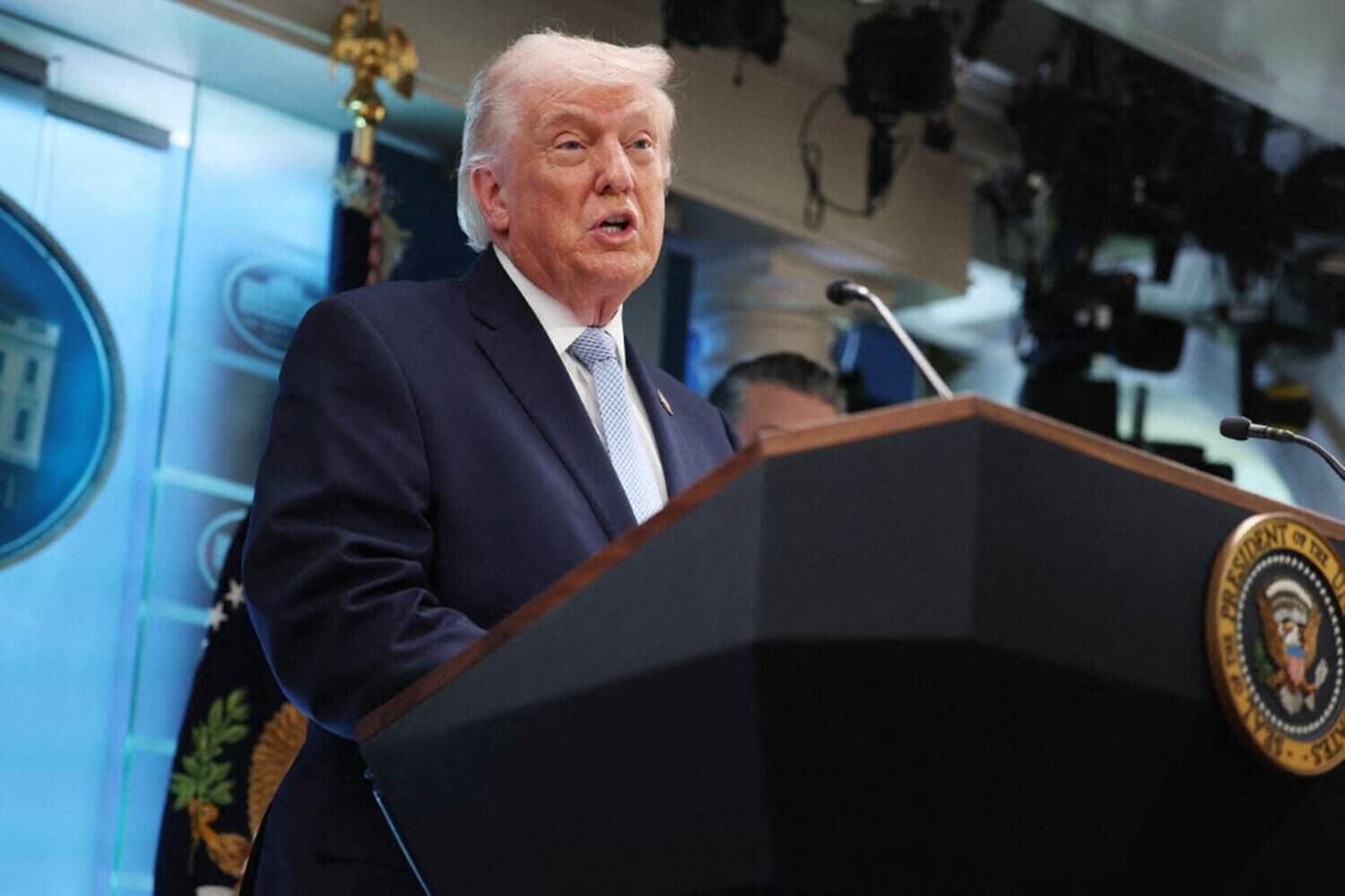 President Trump Holds News Conference With Military Officials On Mission To Rescue Downed Airman In Iran