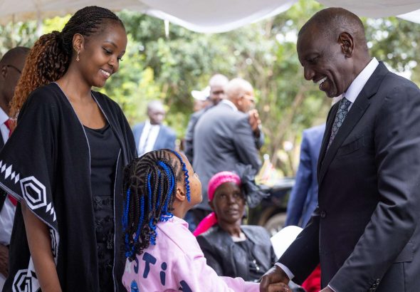 PRESIDENT WILLIAM RUTO AND DEPUTY PRESIDENT KINDIKI KITHURE AT T
