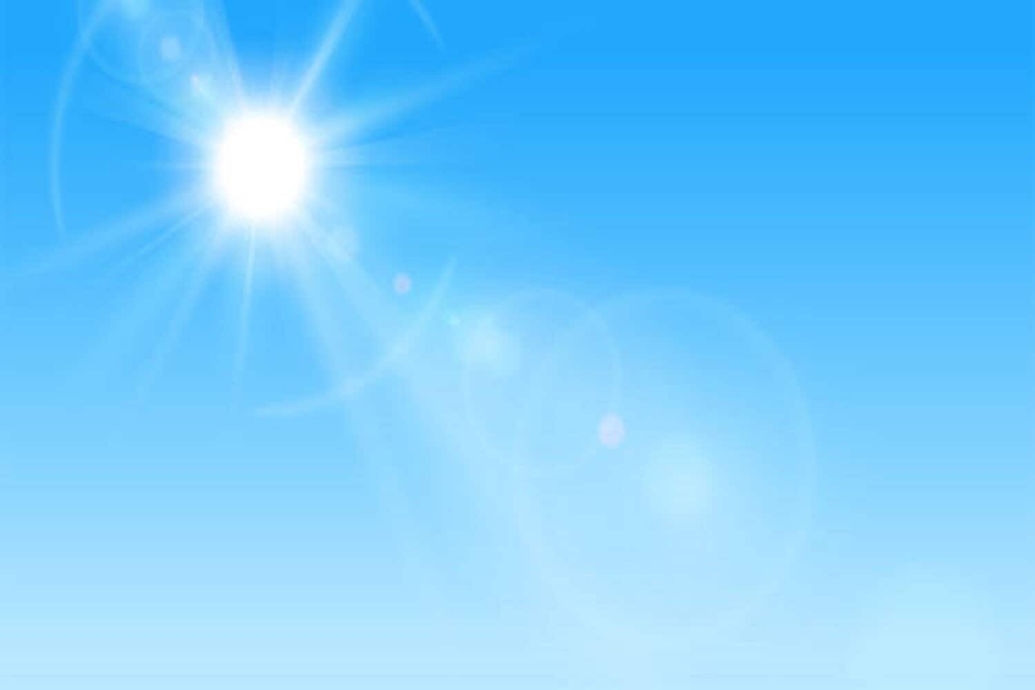 Background illustration of sunlight in the sky_16:9