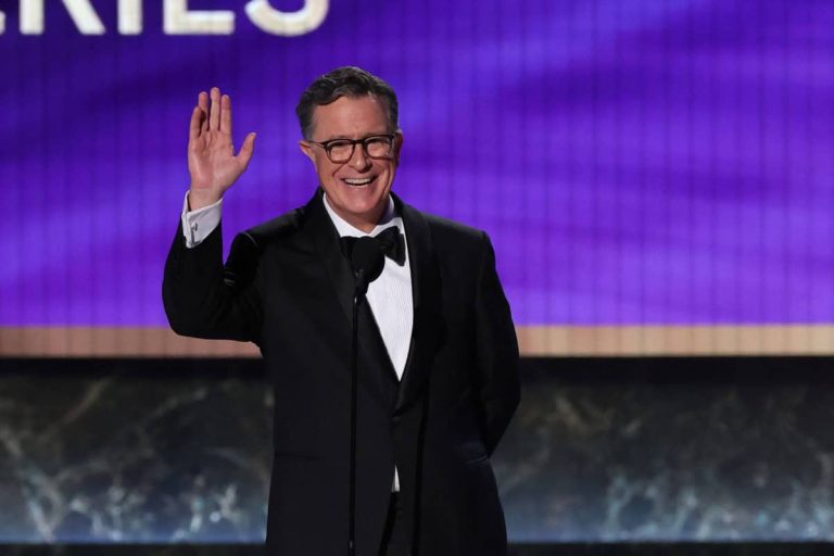 FILES-US-POLITICS-MEDIA-COLBERT-TRUMP