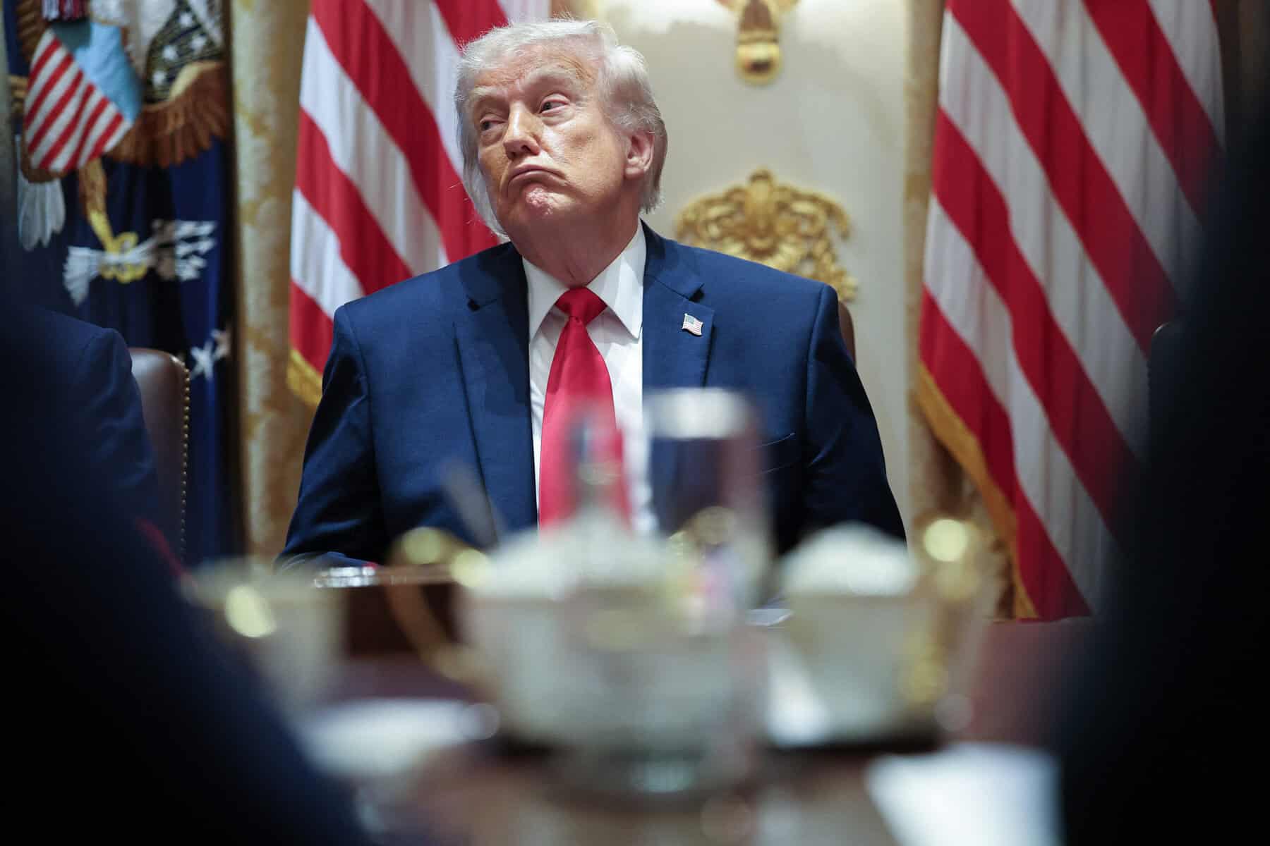 President Trump Meets With His Cabinet At The White House